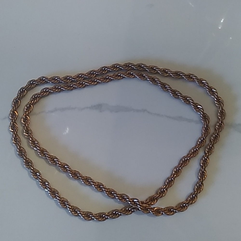 Copper Twisted Rope Chain 30 inches - Picture 2 of 5